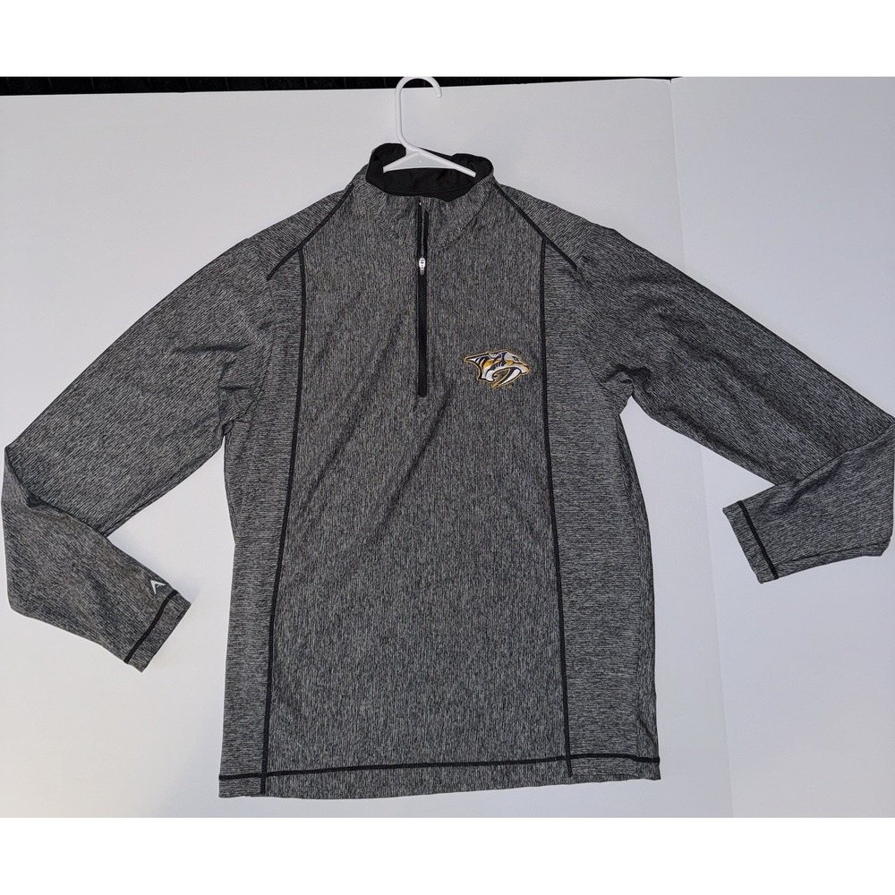Men's‎ Medium Antigua Nashville Predators NHL Gray Sweater Hockey Official